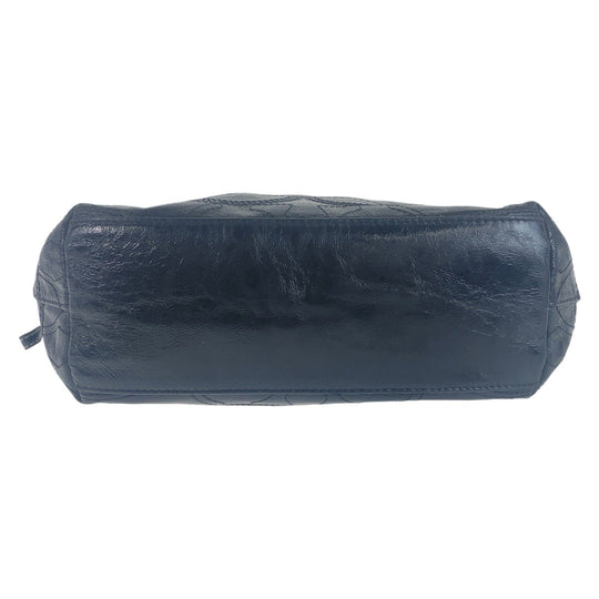 COACH Tote Bag leather black Big signature