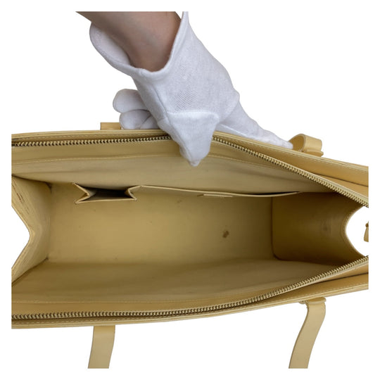 LOUIS VUITTON Tote Bag M5250A Epi Leather Vanilla Yellow Gold Metal Tote Bag Shoulder Bag Epi Croisette GM Women Used Authentic