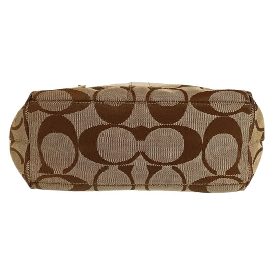 COACH Tote Bag canvas Brown Signature