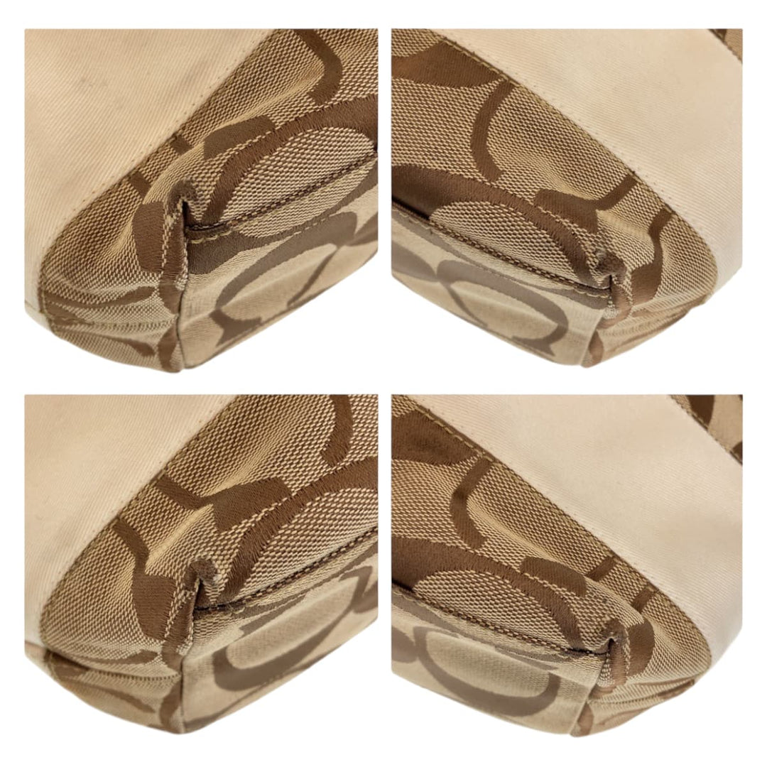 COACH Tote Bag canvas Brown Signature