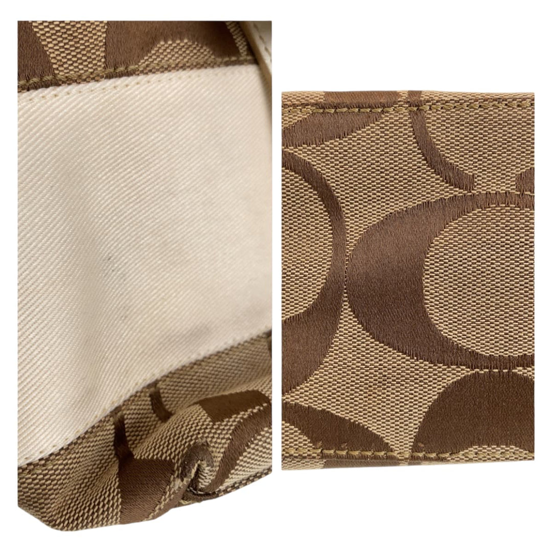 COACH Tote Bag canvas Brown Signature