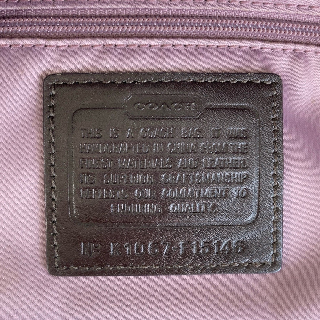 COACH Tote Bag canvas Brown Signature