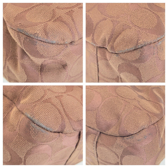 COACH Tote Bag canvas Brown Signature