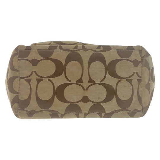 COACH Tote Bag canvas Brown Signature