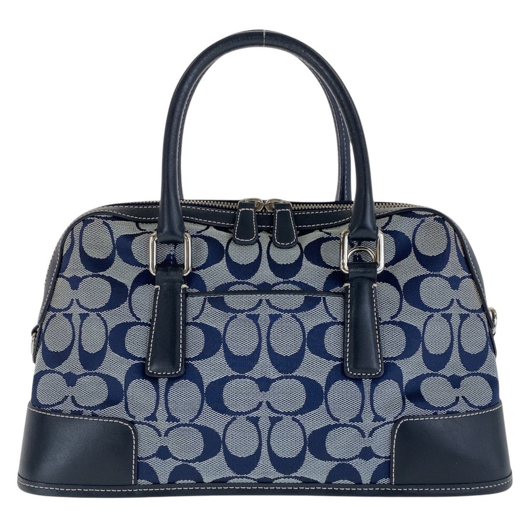 COACH Tote Bag canvas Navy Signature