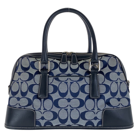 COACH Tote Bag canvas Navy Signature