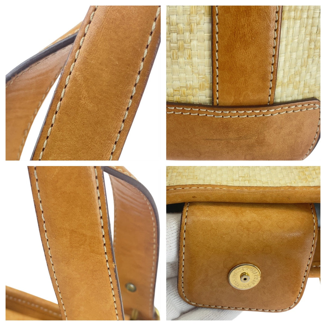 COACH Tote Bag straw Brown Signature