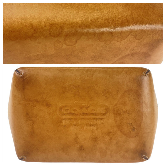 COACH Tote Bag straw Brown Signature