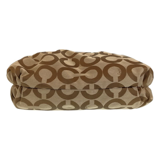 COACH Tote Bag canvas beige Op art