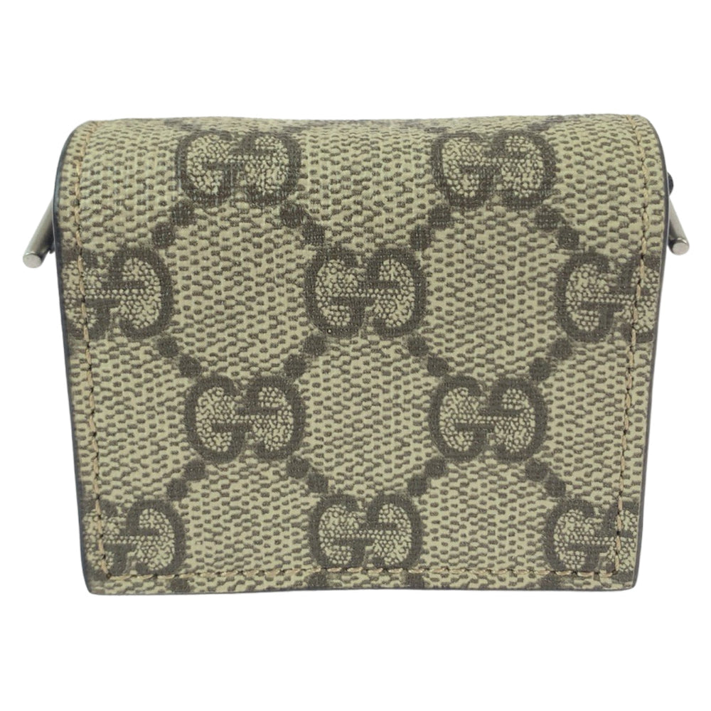 GUCCI Other accessories GG Supreme Canvas Beige Brown SilverMetal Chain AirPods Case AirPods PRO Case Earphone Case Dionysus Women Used Authentic