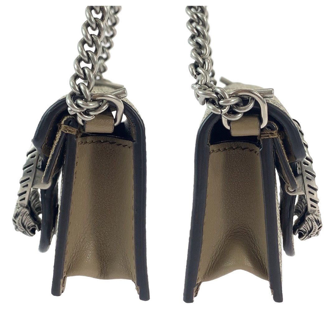 GUCCI Other accessories GG Supreme Canvas Beige Brown SilverMetal Chain AirPods Case AirPods PRO Case Earphone Case Dionysus Women Used Authentic