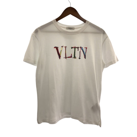 VALENTINO Short sleeve T-shirt VV3MG10V746 cotton white VLTN logo S