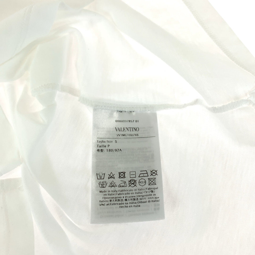 VALENTINO Short sleeve T-shirt VV3MG10V746 cotton white VLTN logo S