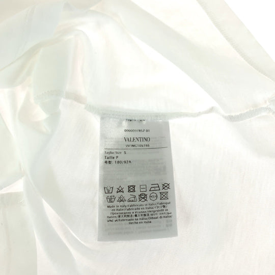 VALENTINO Short sleeve T-shirt VV3MG10V746 cotton white VLTN logo S