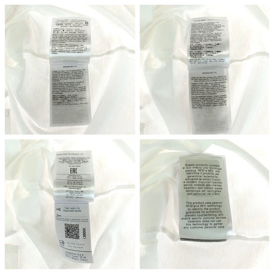 VALENTINO Short sleeve T-shirt VV3MG10V746 cotton white VLTN logo S