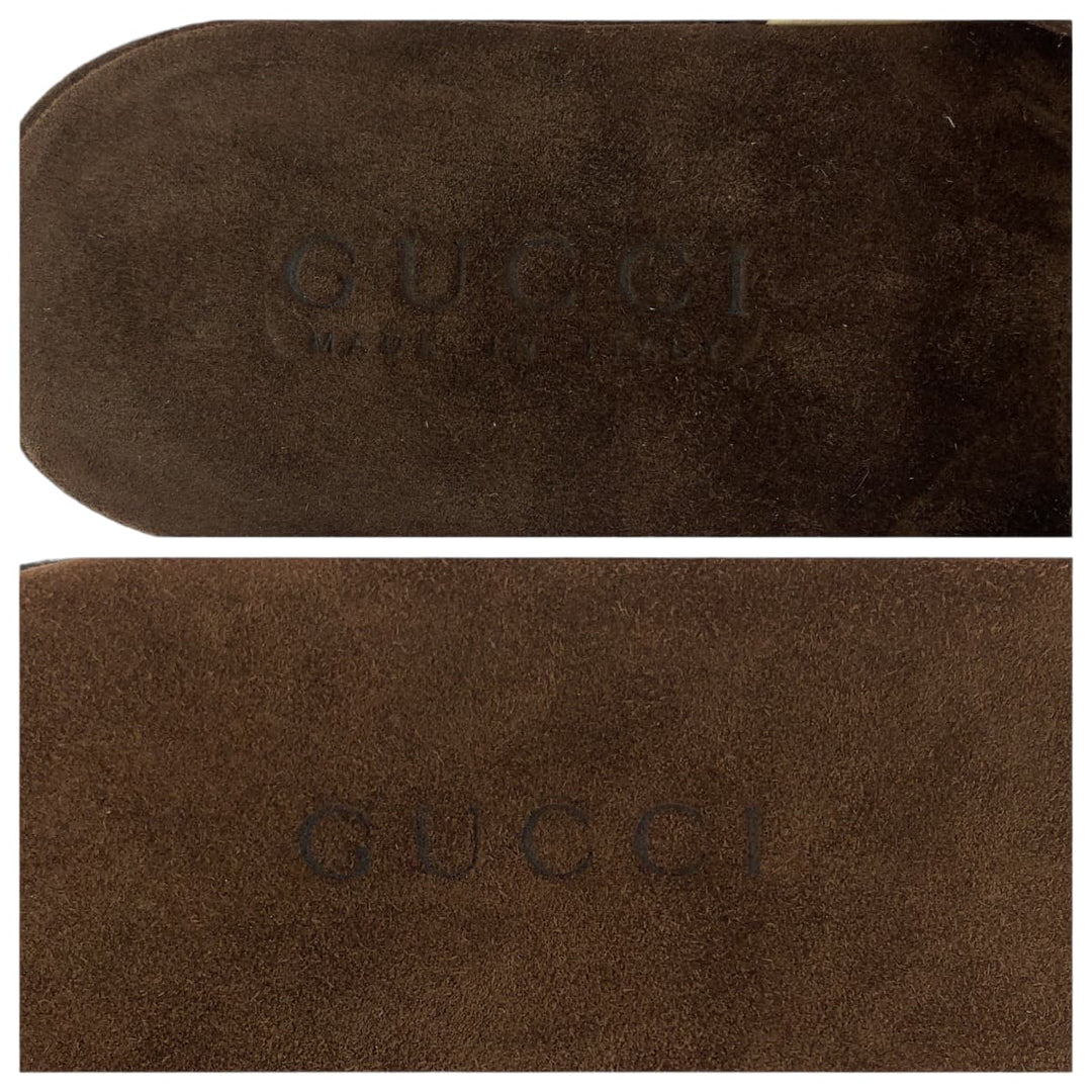 GUCCI Other shoes 115 3015 Suede Brown Slippers with case Portable slippers mens(Unisex) 11 D Used Authentic