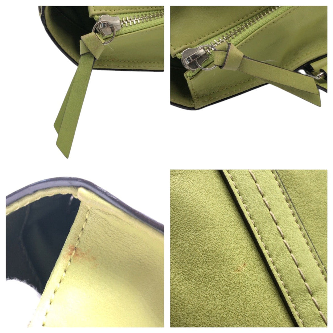 COACH Tote Bag B0959 F13098 leather Green light green Tote Bag handbag Women Used Authentic