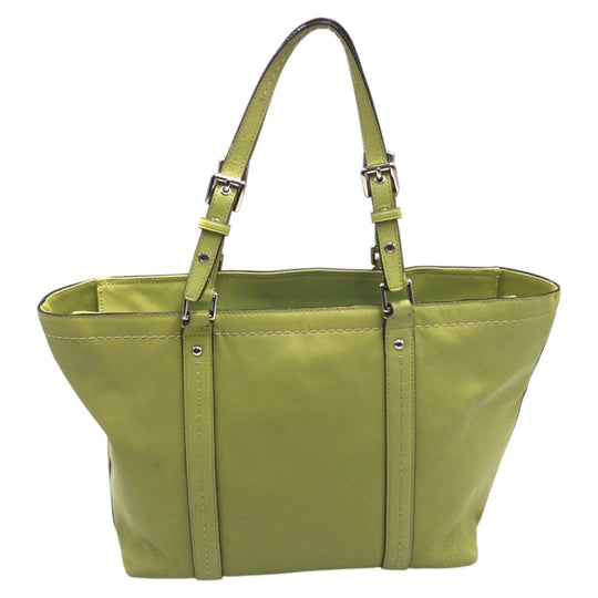COACH Tote Bag B0959 F13098 leather Green light green Tote Bag handbag Women Used Authentic