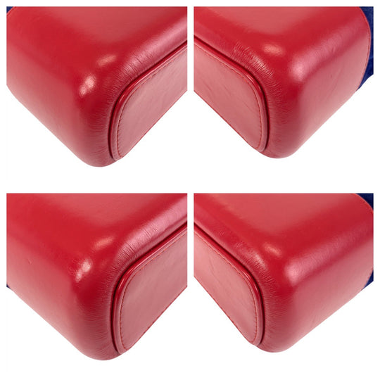 CHANEL Shoulder Bag Suede, Leather Blue red yellow Shoulder Bag ChainShoulder Bag Gabriel de Chanel Women Used Authentic