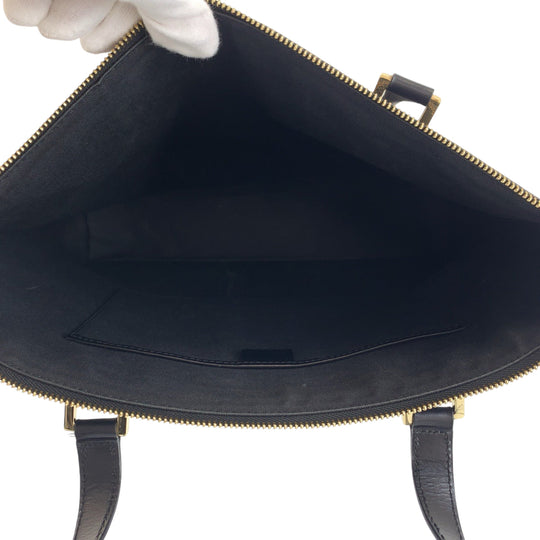 CELINE Tote Bag PVC Brown Gold Metal Tote Bag Shoulder Bag Macadam Pattern Women Used Authentic