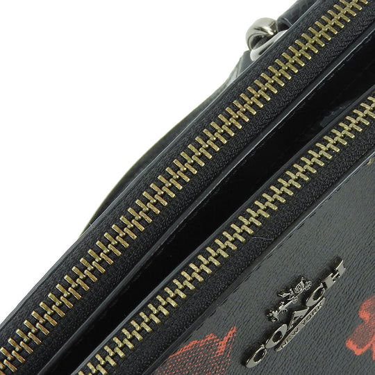 COACH Handbag F55538 PVC, Leather black Women Used Authentic