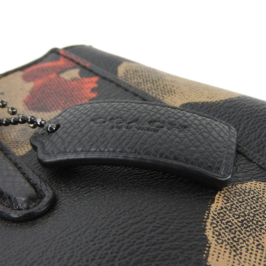 COACH Handbag F55538 PVC, Leather black Women Used Authentic