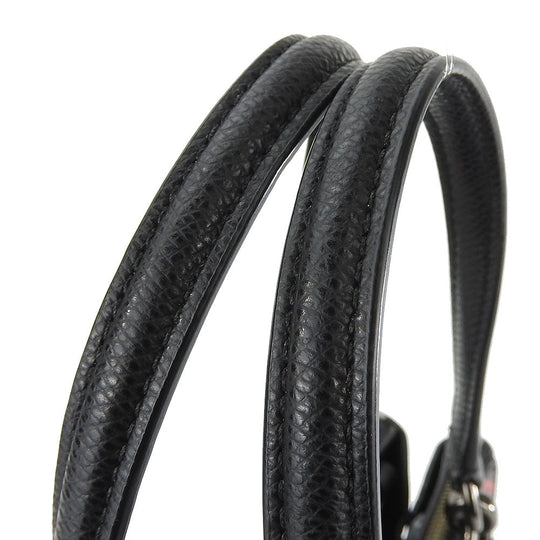 COACH Handbag F55538 PVC, Leather black Women Used Authentic