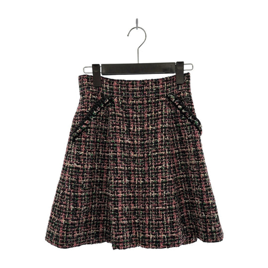 CHANEL skirt P60792V46091 polyamide Pink multicolor Skirt Tweed Women 34 Used Authentic