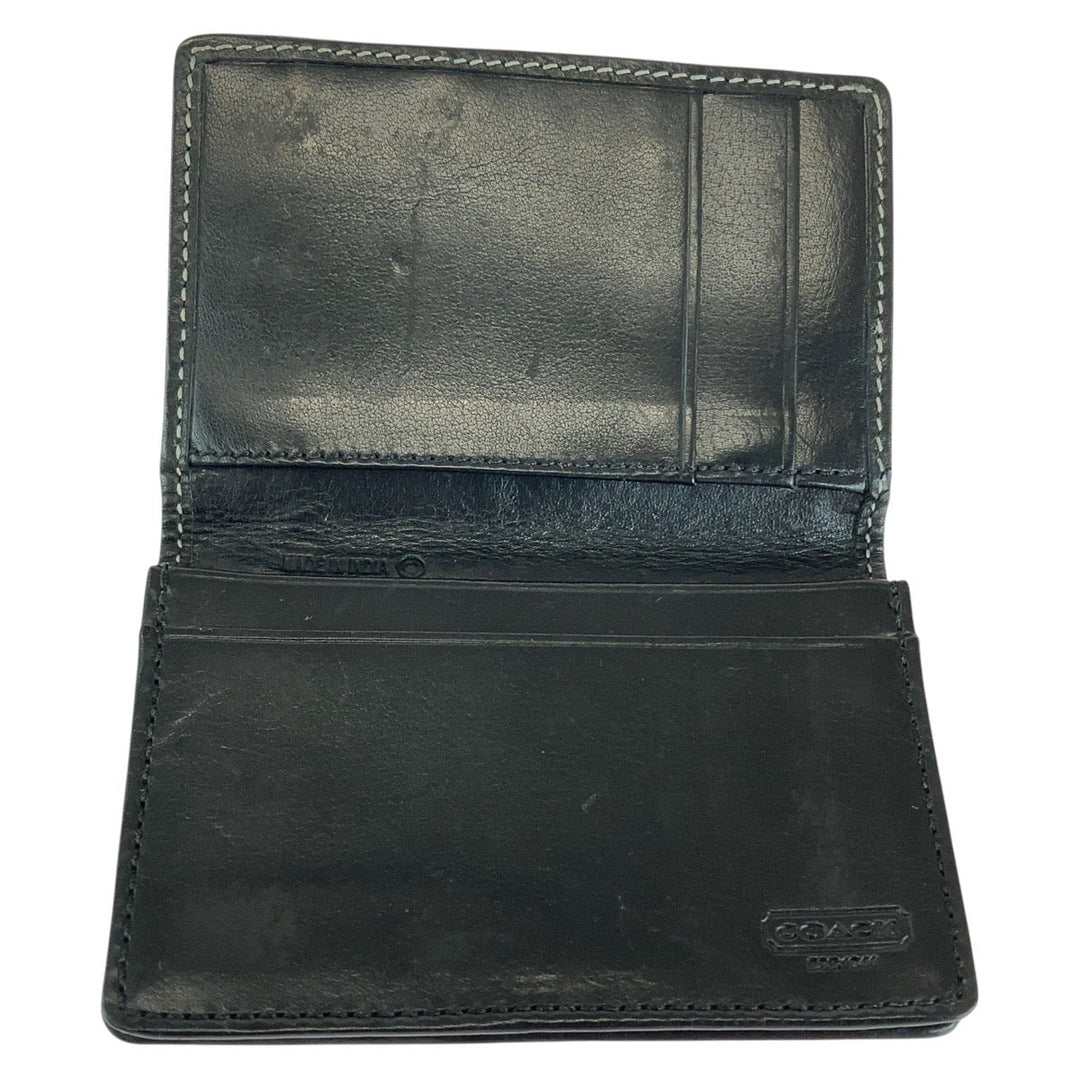 COACH Card Case canvas black Signature