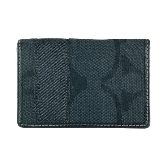 COACH Card Case canvas black Signature