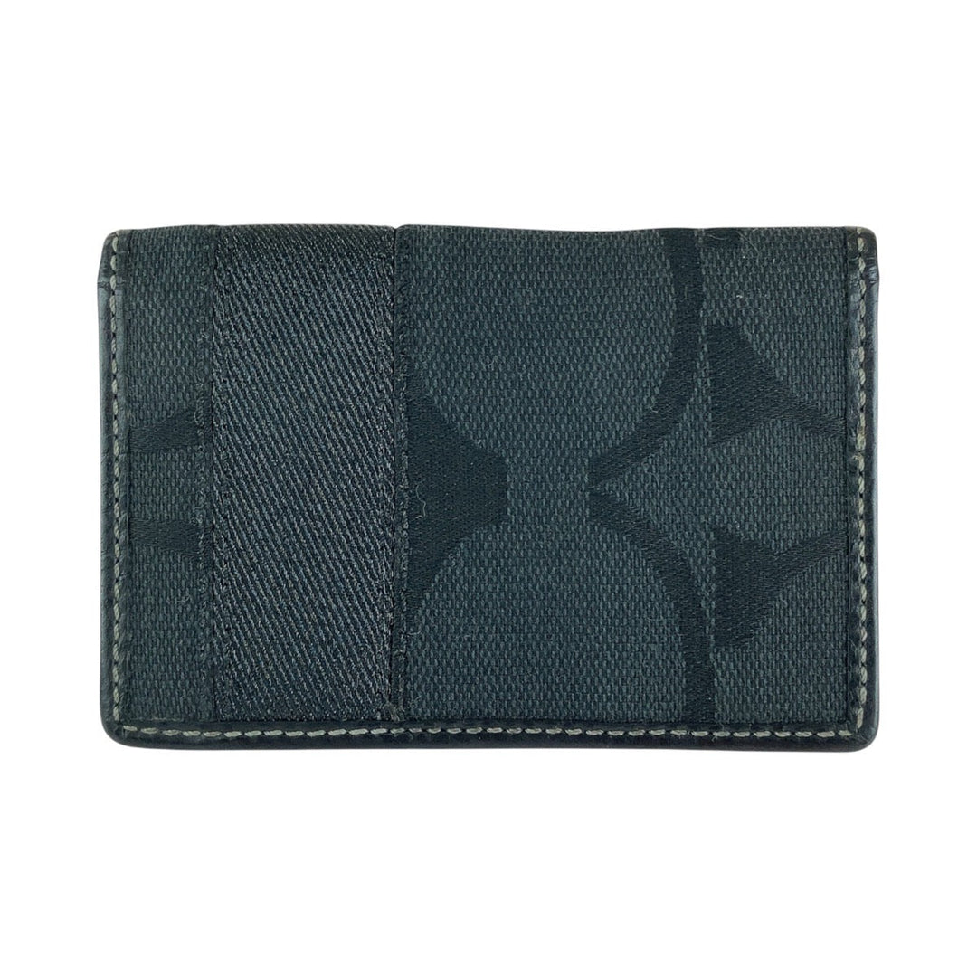 COACH Card Case canvas black Signature
