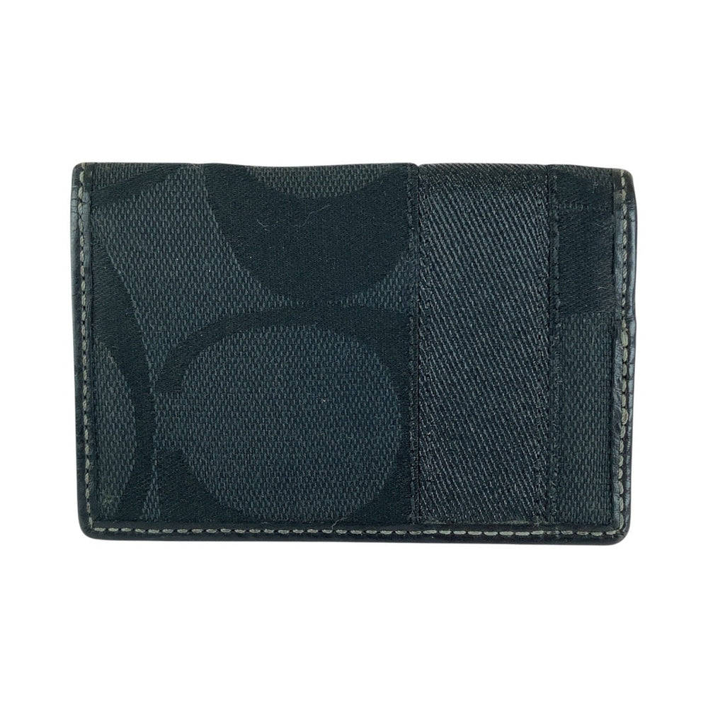 COACH Card Case canvas black Signature