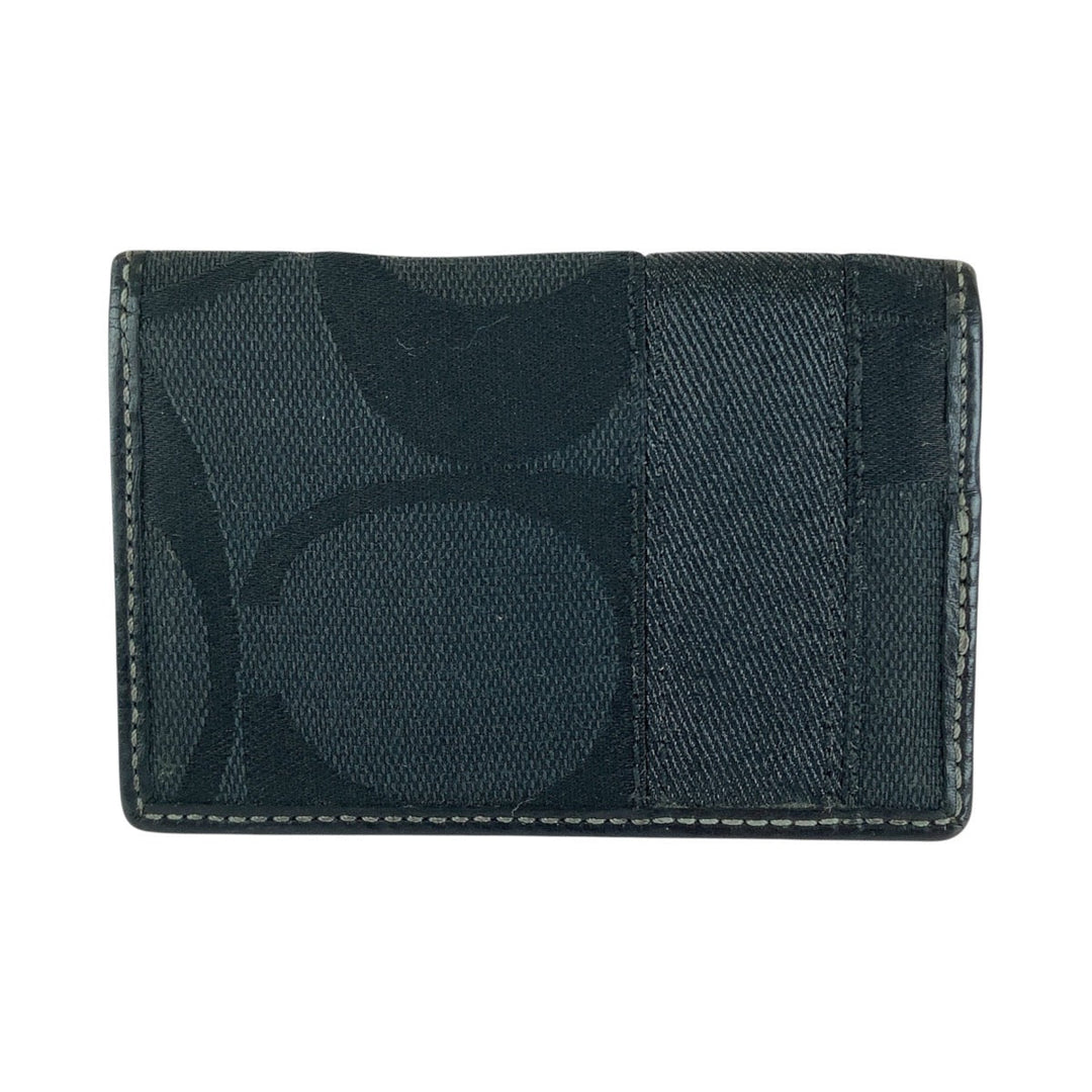 COACH Card Case canvas black Signature