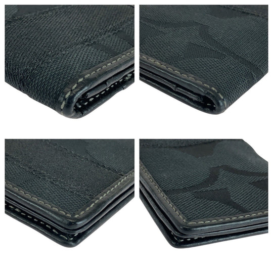 COACH Card Case canvas black Signature