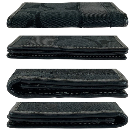 COACH Card Case canvas black Signature
