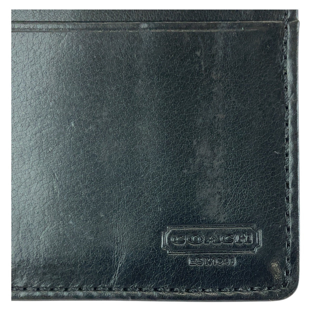 COACH Card Case canvas black Signature