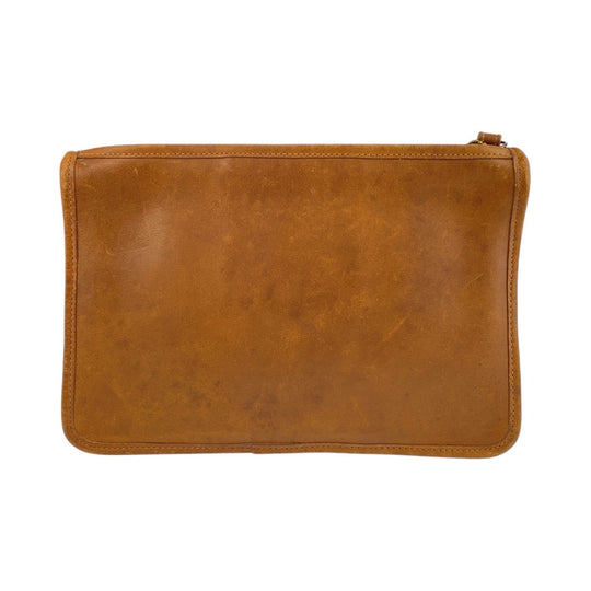 COACH Clutch bag 1339-331 leather Camel Old coach
