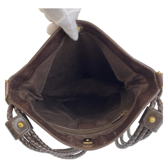 GUCCI Shoulder Bag 109097 GG canvas, leather Brown Beige Gold Metal Crossbody Shoulder Bag Messenger Bag Women Used Authentic