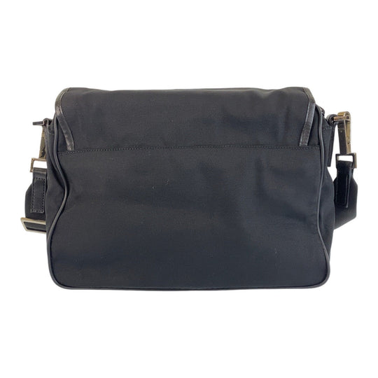GUCCI Shoulder Bag 28562 Nylon, Leather Black SilverMetal Crossbody Shoulder Bag Messenger Bag Women Used Authentic