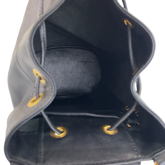 GUCCI Shoulder Bag 003 203 0036 leather Black Gold Metal Shoulder Bag Sling bag Unisex Bamboo Women Used Authentic