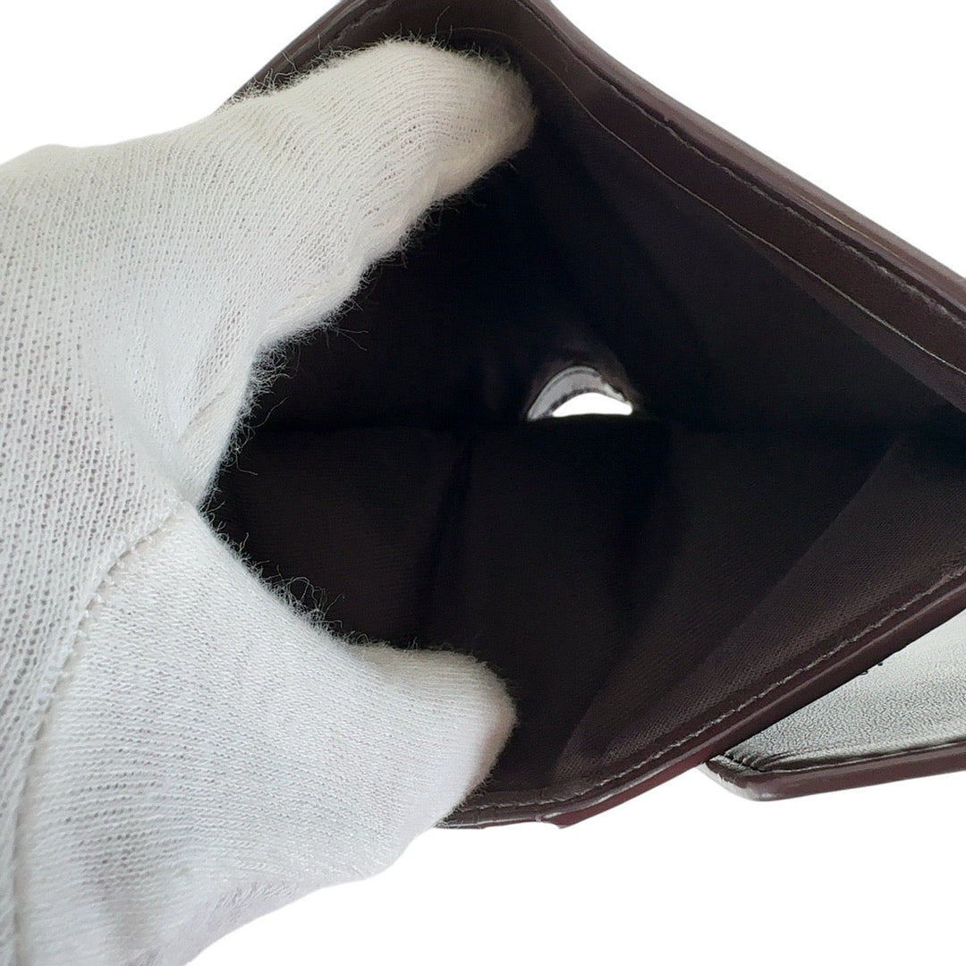 COACH Tri-fold wallet PVC Red Signature