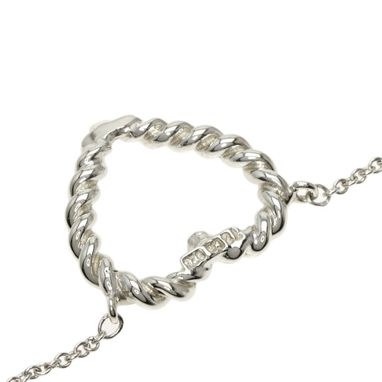 TIFFANY&Co. Necklace SV Silver Twist heart Women Used Authentic