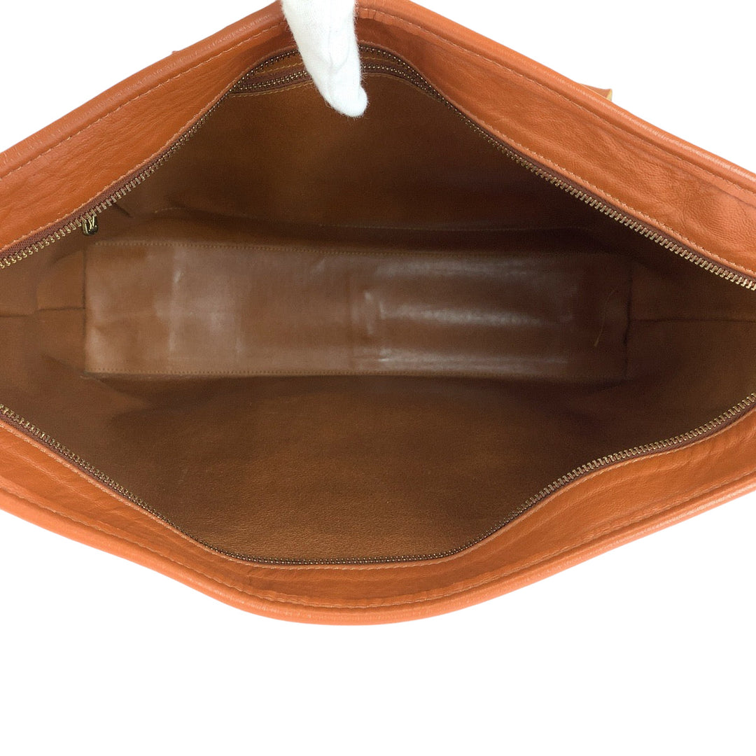 LOUIS VUITTON Tote Bag M42425 PVC Brown Gold Metal Tote Bag Shoulder Bag Monogram Weekend PM mens Used Authentic