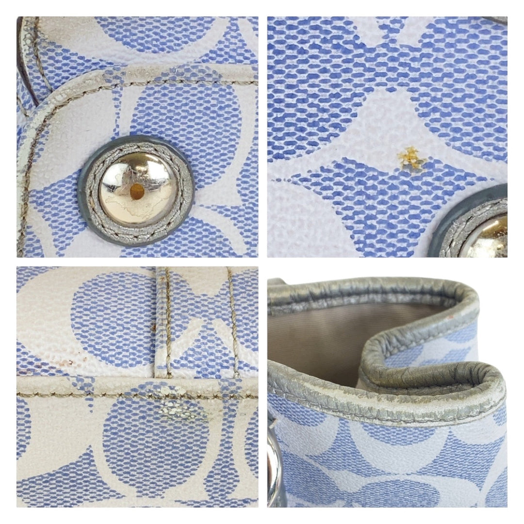 COACH Tote Bag PVC blue Signature