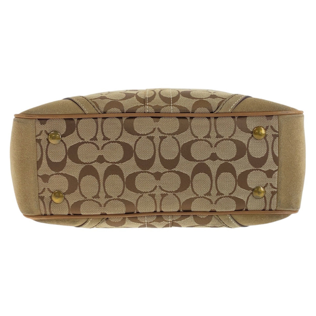 COACH Tote Bag canvas beige Signature