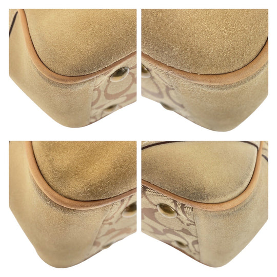 COACH Tote Bag canvas beige Signature