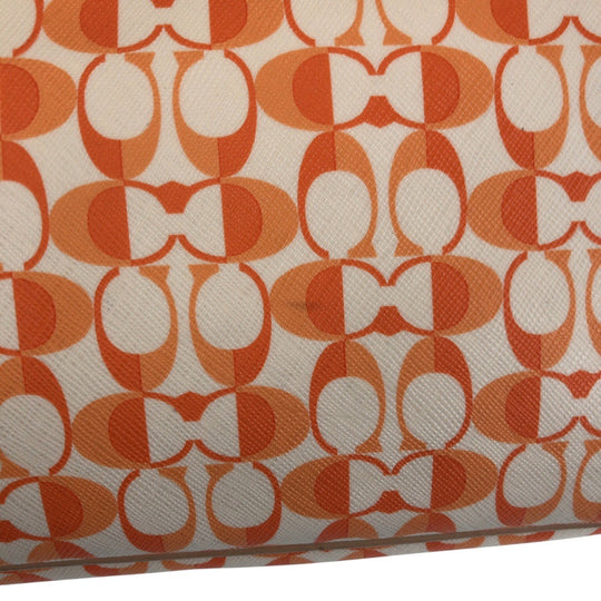COACH Tote Bag PVC Orange Signature