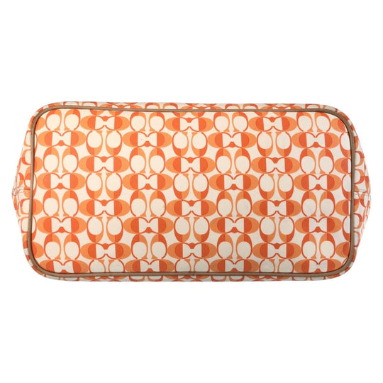 COACH Tote Bag PVC Orange Signature