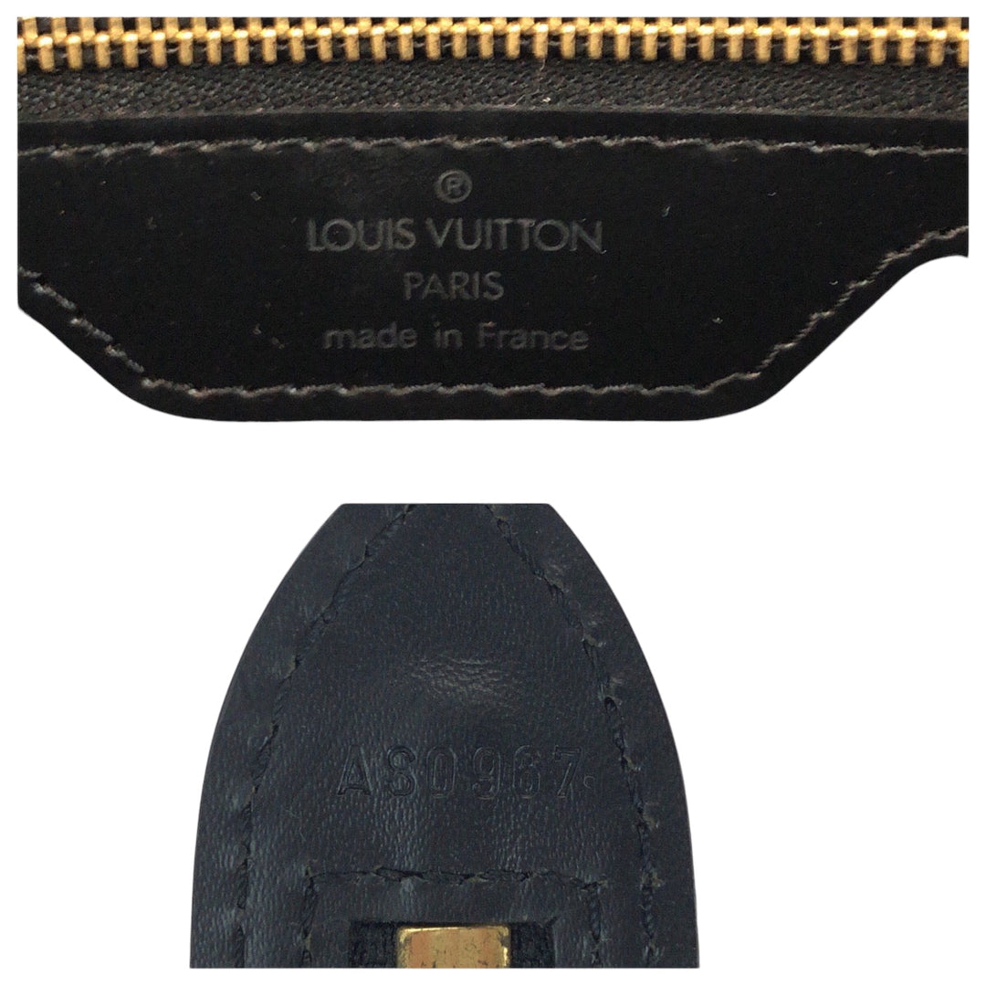 LOUIS VUITTON Tote Bag M52272 Epi Leather Black Gold Metal Tote Bag Shoulder Bag Handbag Epi Sun jack Women Used Authentic