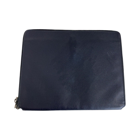 COACH Clutch bag leather Navy